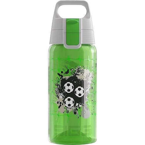 SIGG - Kids Water Bottle - Viva One Football - Leak-Proof Lid - Dishwasher - Bpa Free - Sport and Bike - One Hand Children's Drink Bottle - 17 Oz